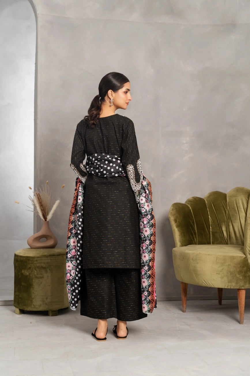 Elegant Green Embroidered Suit - Attirepret