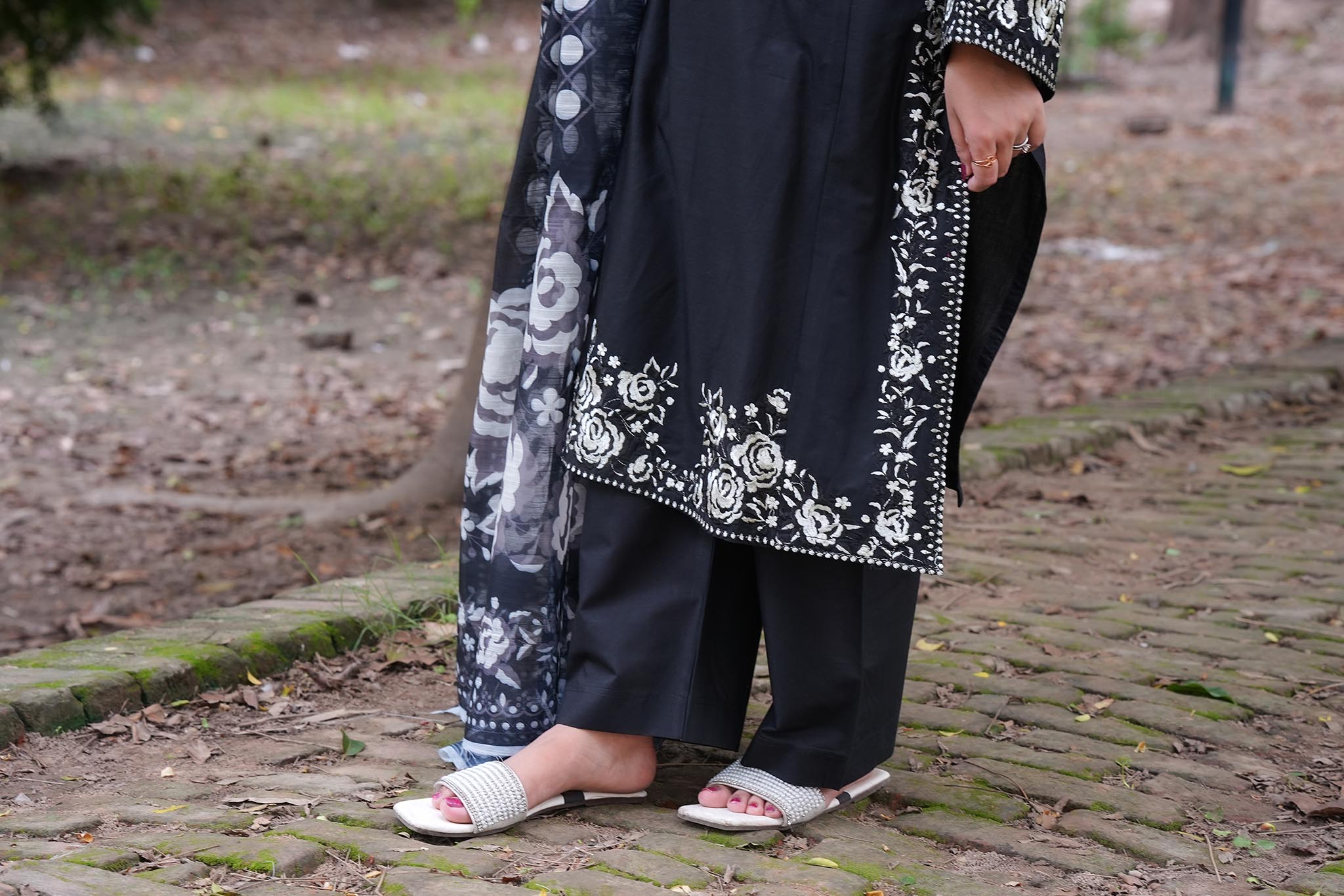 AttirePret Black 3-Piece Cotton Suit