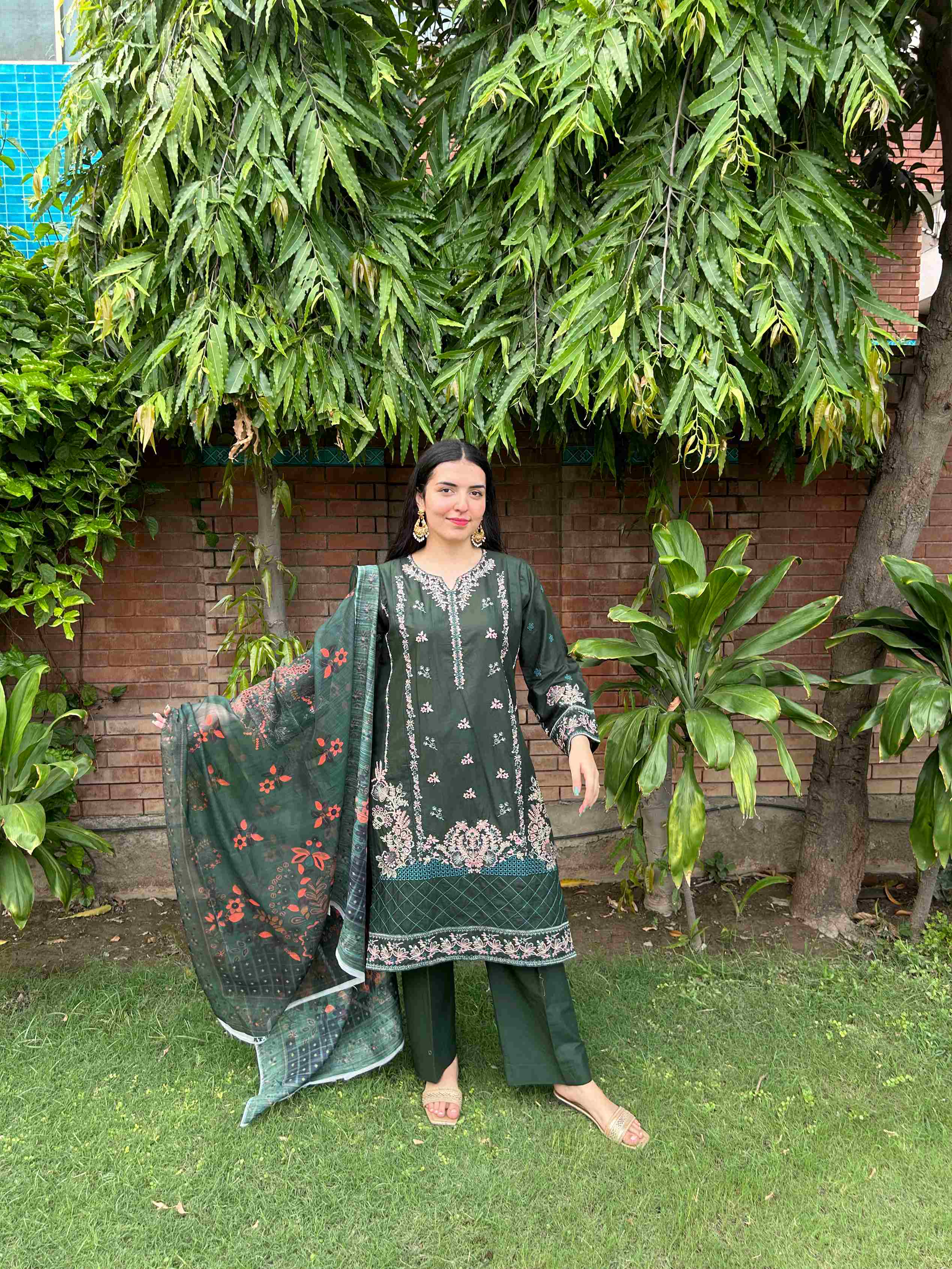 Royal Green 3-Piece Suit by AttirePret