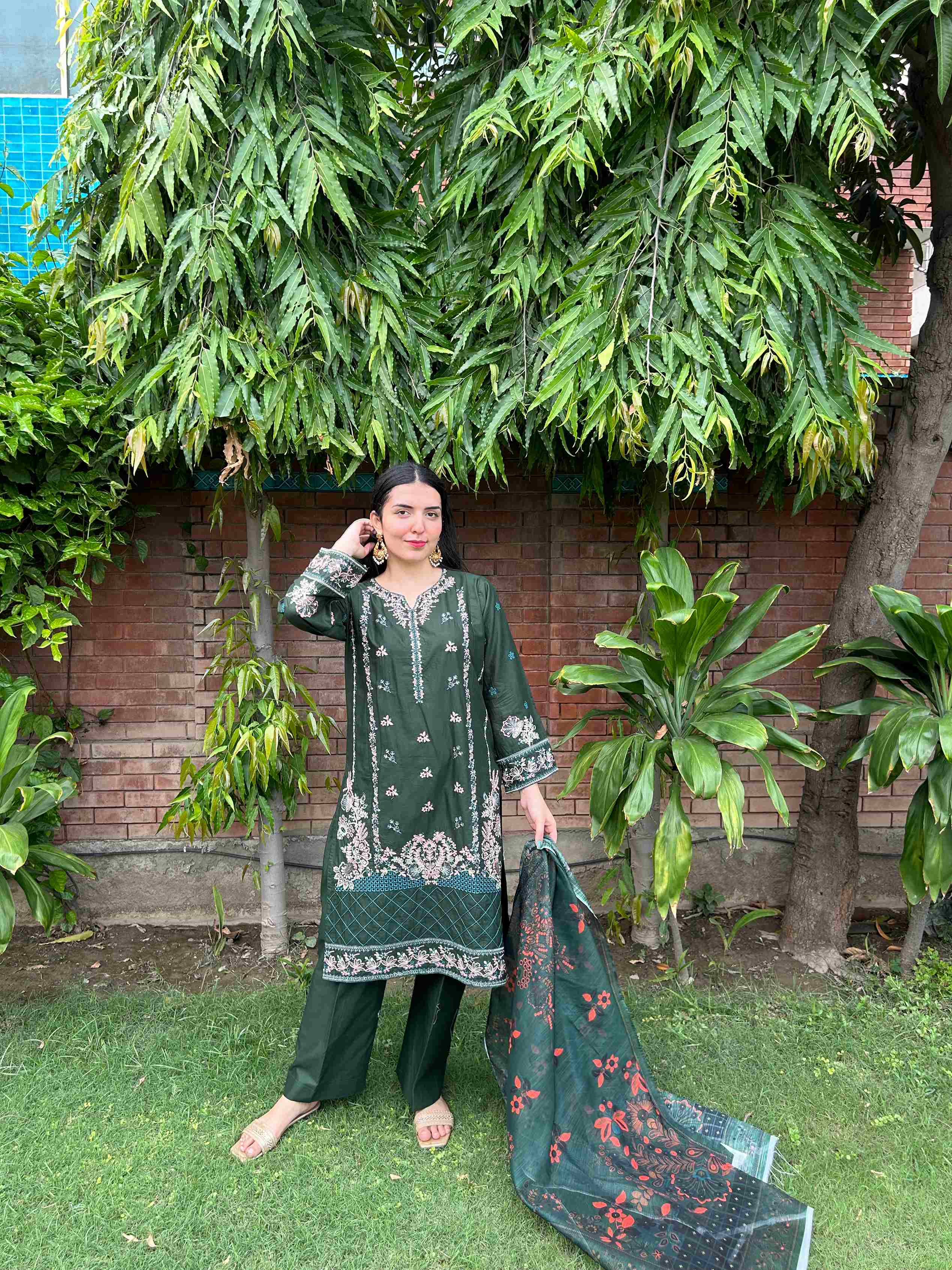 Royal Green 3-Piece Suit by AttirePret