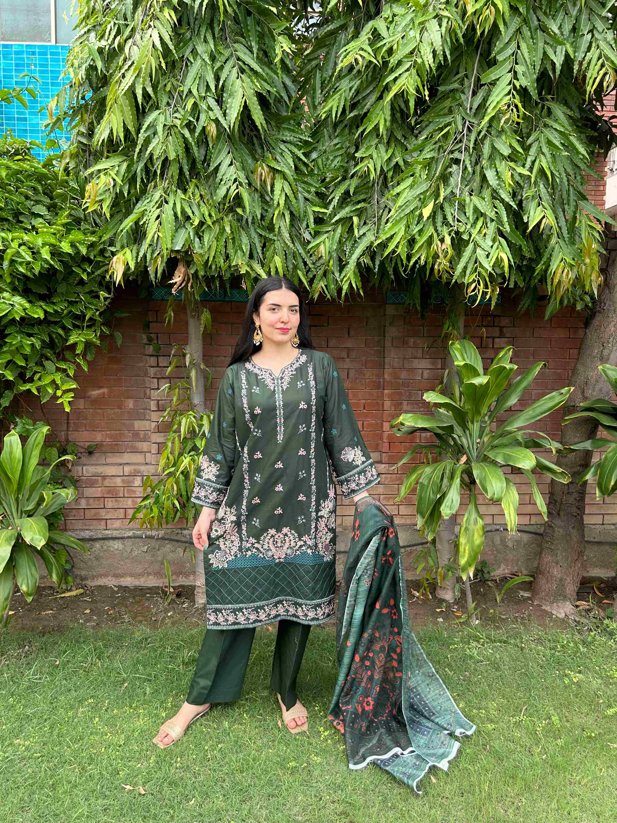 Royal Green 3-Piece Suit by AttirePret