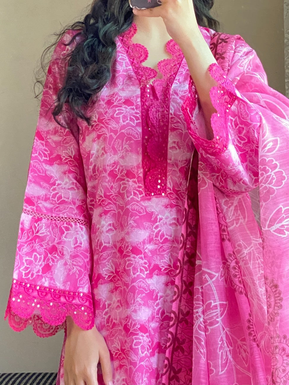 Blush Bloom – 3 Piece Printed Lawn Suit