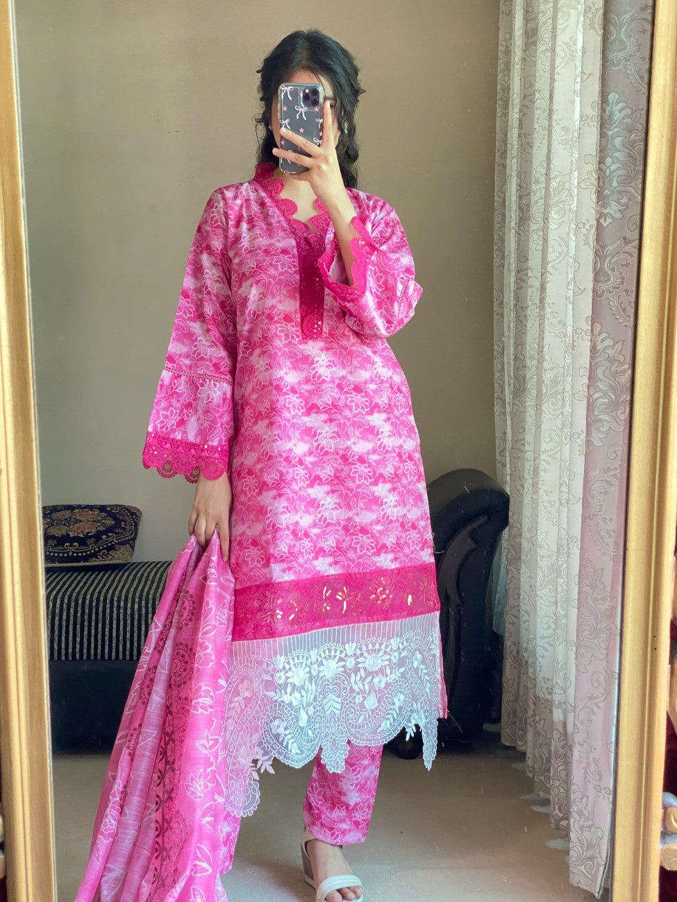 Blush Bloom – 3 Piece Printed Lawn Suit