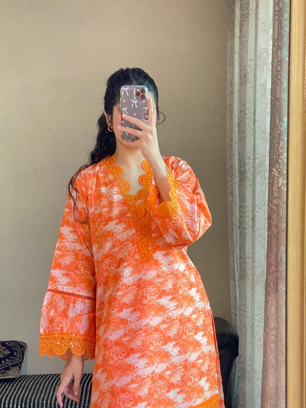 Sunset Bloom – 3 Piece Printed Lawn Suit