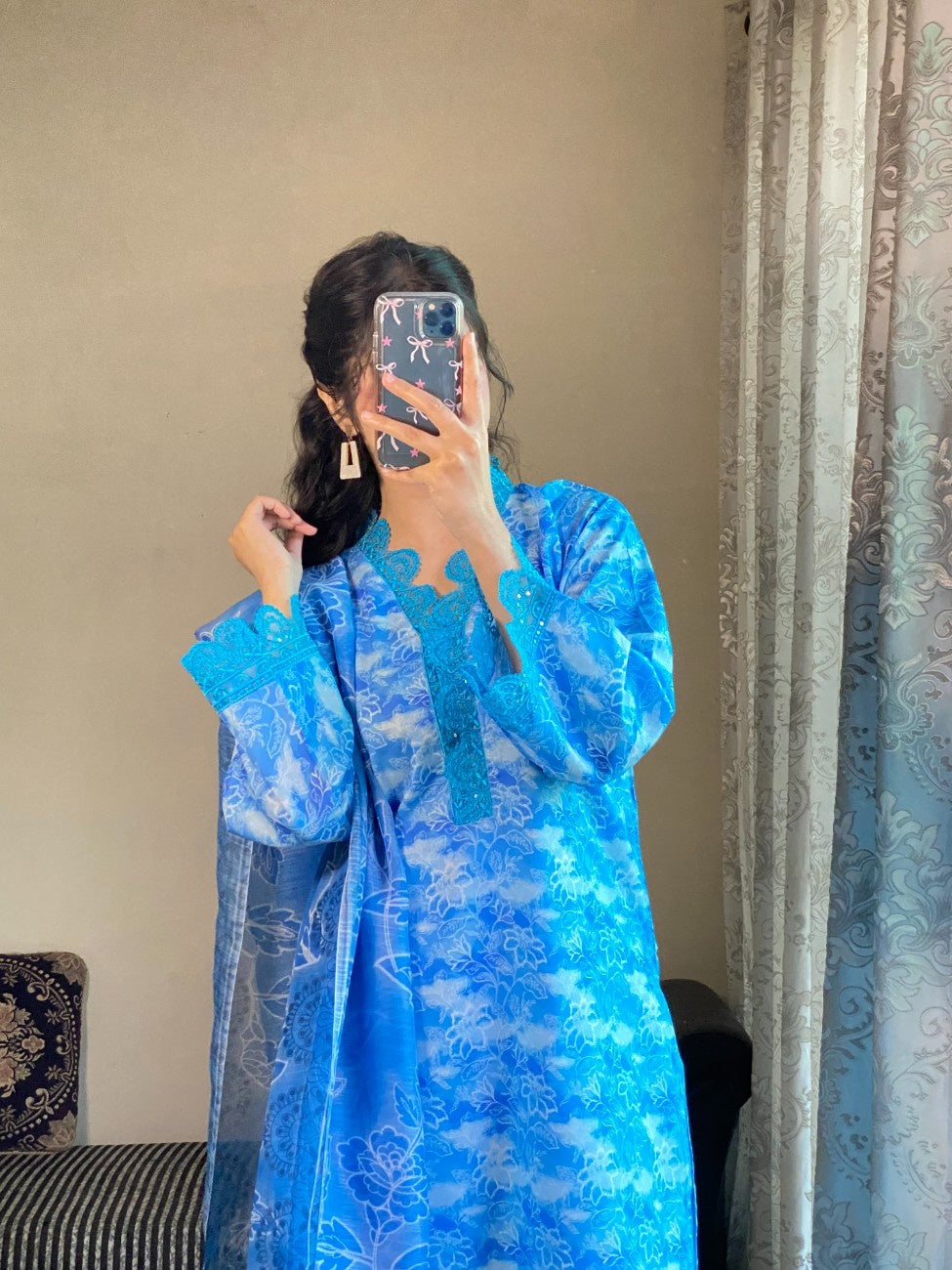 Blue Mirage – 3 Piece Printed Lawn Suit